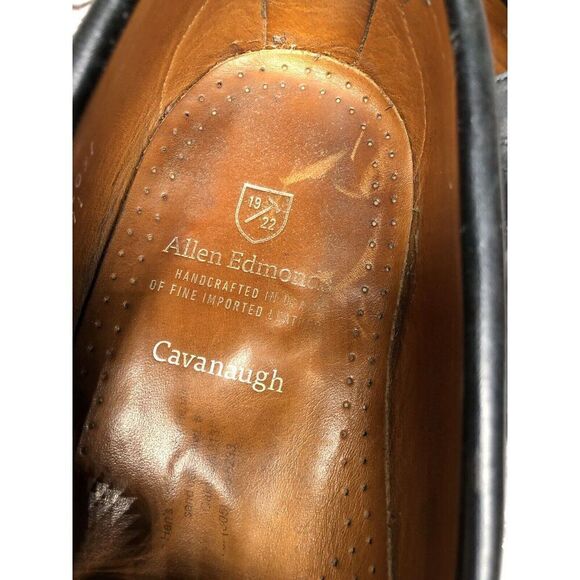 Allen Edmonds Cavanaugh Black Leather Handcrafted Penny Loafers Men’s 10.5 3E US - Picture 16 of 16
